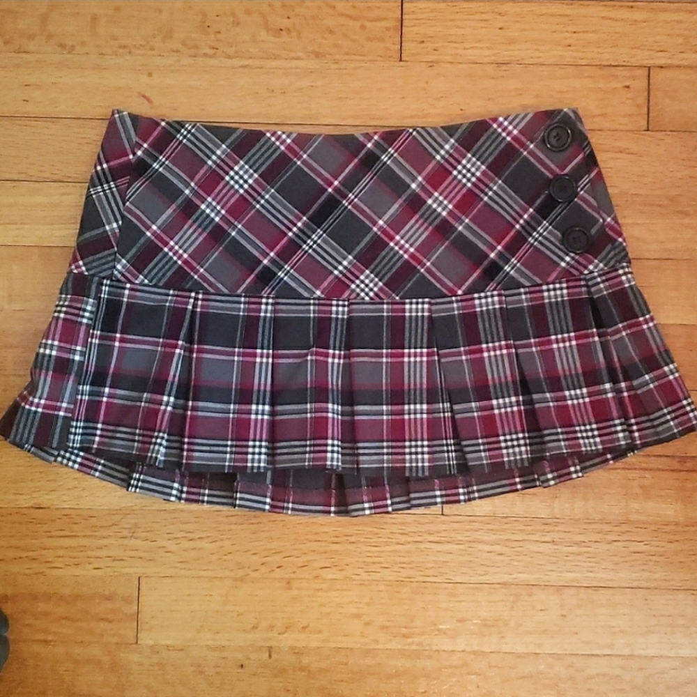 Plaid miniskirt